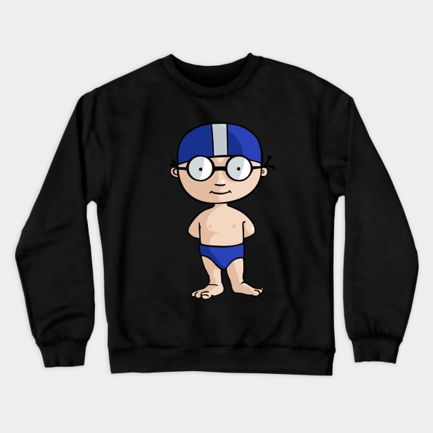 Swimmer Crewneck Sweatshirt by JORDYGRAPH